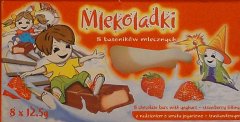 Millano Mlekoladki z nadzieniem o smaku jogurtowo-truskawkowym 1